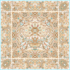 Шаль «Арабески» 100% шерсть