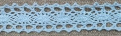 Кружево хлопковое/Тесьма вязаная 19.01.047, ш. 1,9-2 см, голубой