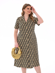 4536 Халат на пуговицах