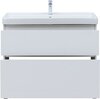 Aquanet 344125 Компл.2 - Тумба Вега 100 напольная 2 ящ. цв. белый глянец (344125)
