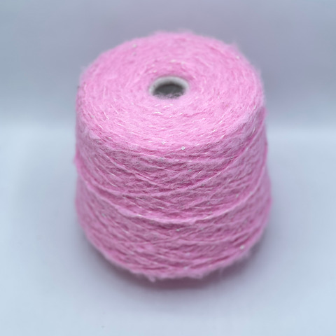 Luxury Production by Ri.Go, Glamour, 200м. 35% Мохер, 35% Альпака, 30% Полиэстер, Розовый+пайетка, 37930