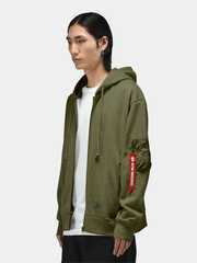 Толстовка Alpha Industries Utility Pocket Full Zip Up OG-107 Green (Зеленый)