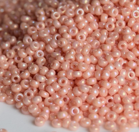 RR-0596 Бисер круглый Миюки 11/0 Чайная роза глянцевый /Miyuki round 11/0 Opaque Luster Tea Rose