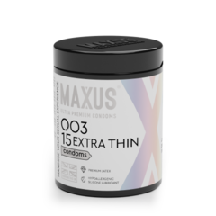 Презервативы MAXUS 003 №15 с железным кейсом, экстремально тонкие X-Edition, 15 шт