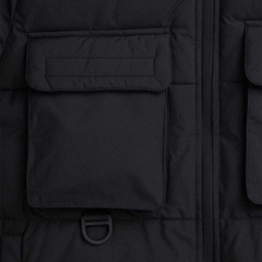 Куртка Alpha Industries Hooded Puffer Black (Черная)