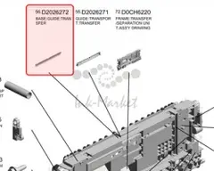 Ricoh Base guide transfer original D2026272