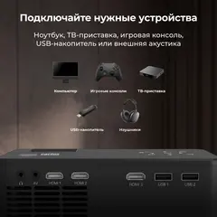 Проектор Cactus CS-PRM.04B.WUXGA-A LCD 400Lm ANSI (1920x1080) 2000:1 ресурс лампы:50000часов 1xUSB typeA 1xHDMI 2.5кг — фото 7