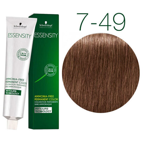 Schwarzkopf Professional Essensity 7-49 (Средний русый бежевый фиолетовый) - Безаммиачный краситель для волос