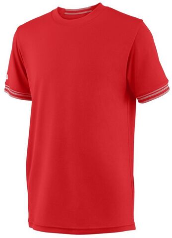 Детская теннисная футболка Wilson Team Solid Crew - wilson red