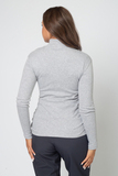Водолазка для беременных и кормящих 12165 серый меланж