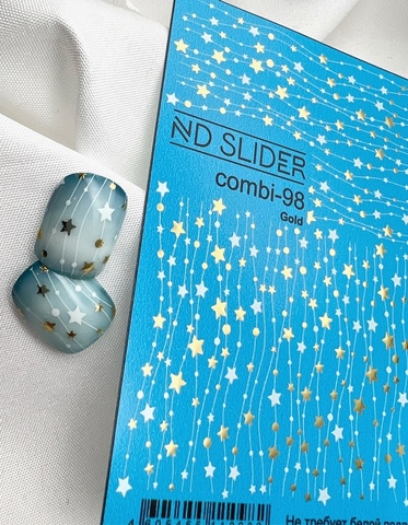 Слайдер-дизайн Nail Design combi -98 золото