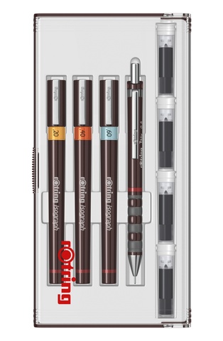 Набор изографов Rotring Junior Set, 0,20 mm / 0,40 mm / 0,60 mm (S0699340)