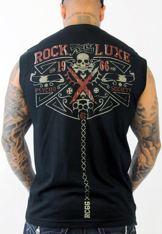 Rush Couture | Майка мужская Psycho Sleeveless RC021 спина