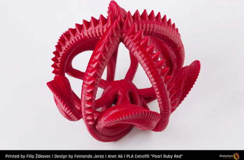 Пластик для 3D-принтера Fillamentum PLA Extrafill Pearl Ruby Red