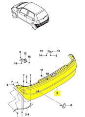 БАМПЕР ЗАДНИЙ MATIZ UKORAUTO