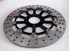 Диск тормозной передний на  KAWASAKI  ZX6R 600 /ZX9R 900 / ZX12R 1200  NINJA, ZEPHYR  750, GTR 1000, Z 1000 черный