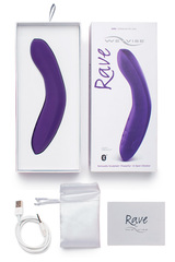 Фиолетовый вибромассажёр We Vibe Rave Purple - 19,3 см. - 