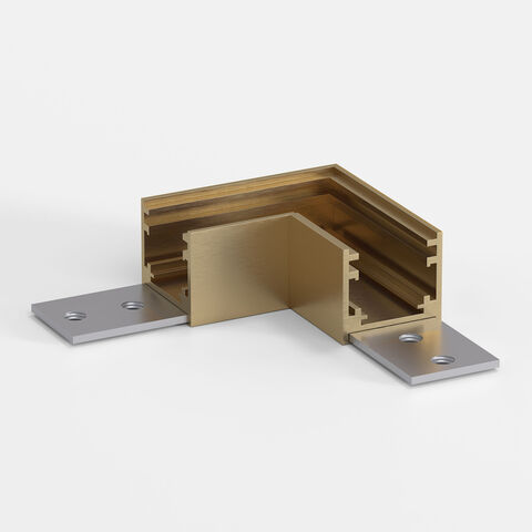 Коннектор угловой для накладного шинопровода Elektrostandard Line Magnetic 85224/00 латунь