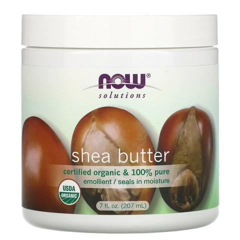 Now Foods, Now Foods, Solutions, сертифицированное натуральное масло ши, 7 жидких унций (207 мл)