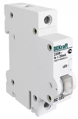 18010 ЛС101-1Р-WHI-LED_лампа сигнальнаяDEKraft