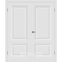 Купить Двустворчатая дверь эмаль VFD Barcelona 2 Polar белая глухая
