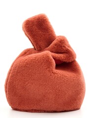 Сумка DAIQUIRI мех кирпичного цвета