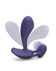 Темно-синий вибромассажер Witty P&G Vibrator with Remote Control - 