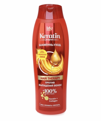 IRIS Keratin program Шампунь-уход HAIR THERAPY  400мл