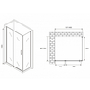 Abber Sonnenstrand AG04140S-S70 Душевой уголок, 140x70x195, цвет: хром