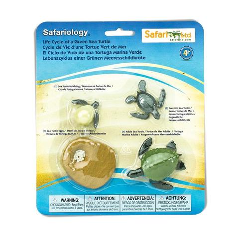 Набор фигурок Жизненный цикл морской черепахи, Safari Ltd.