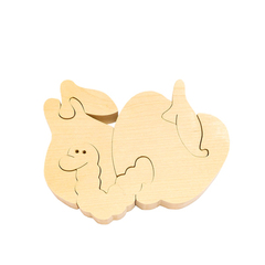 Развивающая игрушка"Червячок и фрукты"с красками