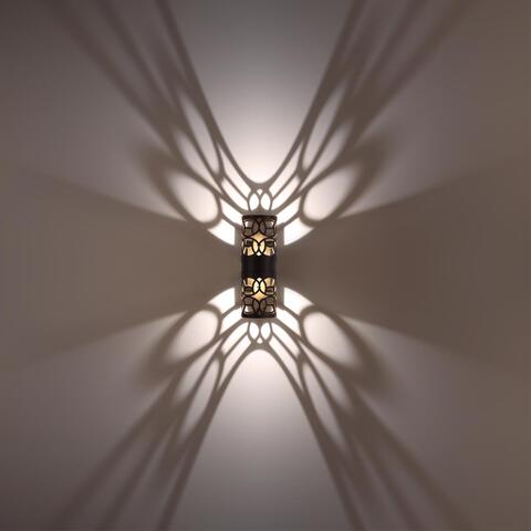 Уличный настенный светодиодный светильник Novotech 359537 STREET NT25 000 черный IP65 LED 2*5W 3000К 100-240V NETZ