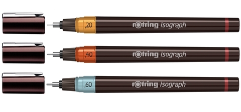 Набор изографов Rotring Junior Set, 0,20 mm / 0,40 mm / 0,60 mm (S0699340)