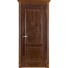 Купить Межкомнатная дверь массив дуба Селена античный орех глухая