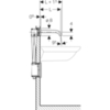 Смеситель для раковины со встраиваемой частью питание от сети Geberit Piave 116.262.21.1