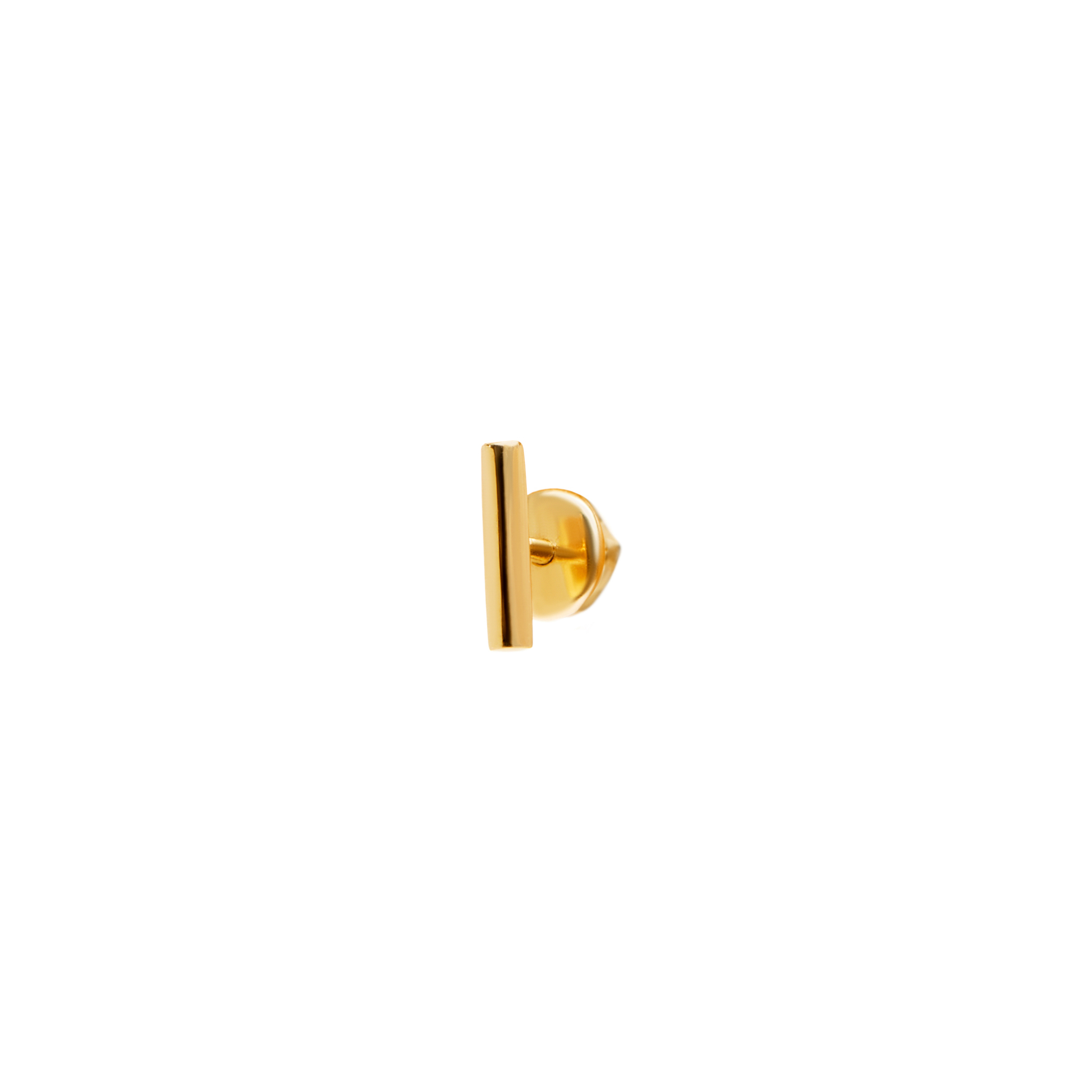 Пусет Plain Bar Stud Earring – Gold