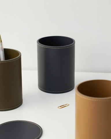 Стакан-подставка для канцелярии - Steel blue