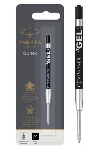 Стержень Parker Quink GEL Z05 для шариковой ручки, формат G2, Middle, Black (1950344)