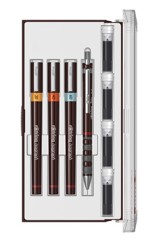 Набор изографов Rotring Junior Set, 0,20 mm / 0,40 mm / 0,60 mm (S0699340)