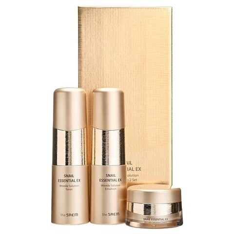 The Saem Snail Essential Набор кремов Snail Essential Ex Wrinkle Solution Skin Care 2 Set