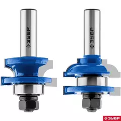 ЗУБР 41 x 23 мм, хвостовик 12 мм, набор фрез рамочных №2, Профессионал (28772-41.3-H2)