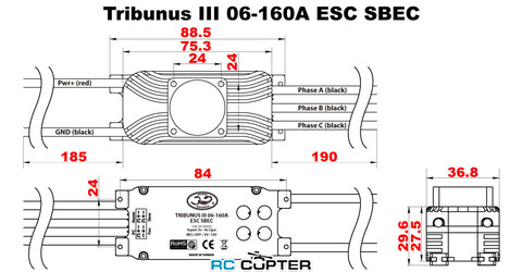 ESC регулятор мотора Scorpion Tribunus III 06-160A ESC SBEC