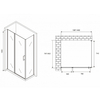 Abber Sonnenstrand AG04140S-S80 Душевой уголок, 140x80x195, цвет: хром
