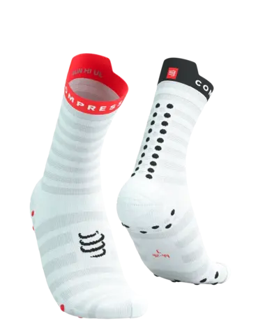 Носки Run Ultralight High v4 WHITE/FLUO RED/BLACK
