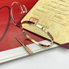 16235 - Браслет LOVE с отверткой тонкий с камнями, в люксовом качестве VGOLD