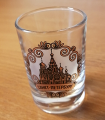 Набор стопок 3 шт 50 мл Россия с бронзовым металиком