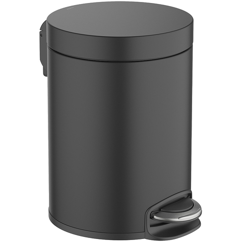 Aquatek AQ4991MB корзина для мусора с педалью, 5л, матовый черный