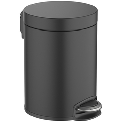 Aquatek AQ4991MB корзина для мусора с педалью, 5л, матовый черный фото