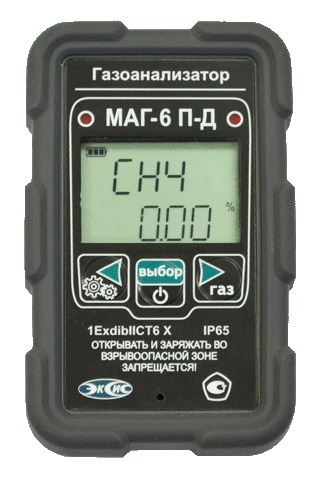 Портативный газоанализатор МАГ-6 П-Д на угарный газ (CO), диоксид серы (SO2)