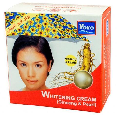 Крем от пигментации с женьшенем и жемчугом Yoko Whitening Cream Ginseng & Pearl, 4 гр